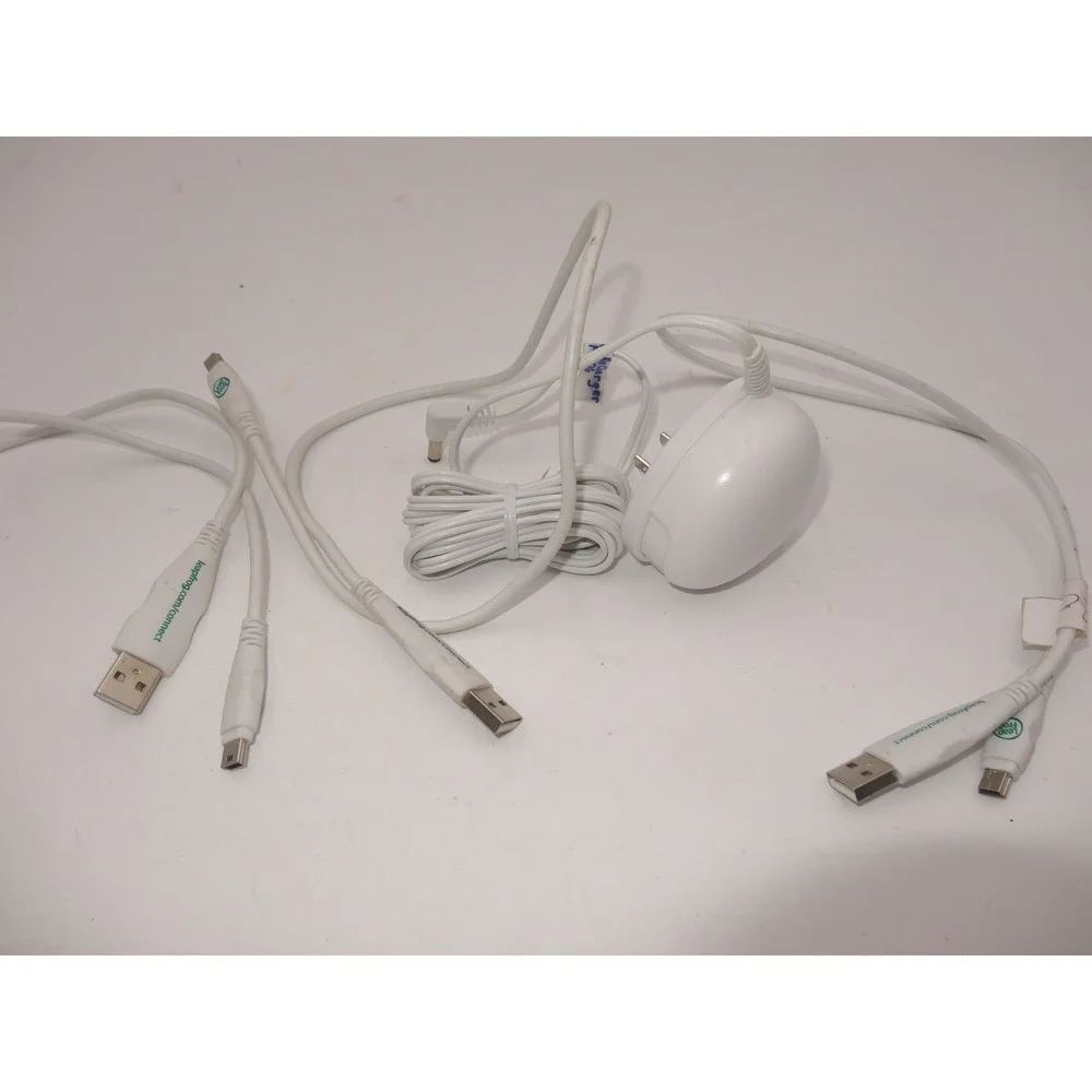 LeapFrog AC Adapter and USB Data Sync Cable Lot White